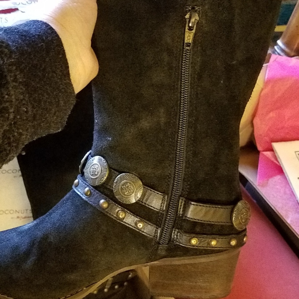 Coconuts Matisse “Wichita” Black Tall Boots 7.5